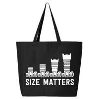 Funny Photography Lens Size Matters 25L Jumbo Tote