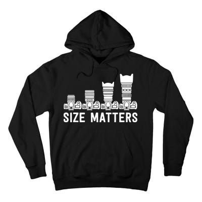 Funny Photography Lens Size Matters Tall Hoodie
