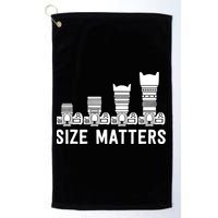 Funny Photography Lens Size Matters Golf Towel
