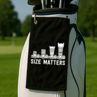 Funny Photography Lens Size Matters Golf Towel
