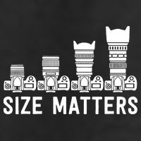 Funny Photography Lens Size Matters Golf Towel