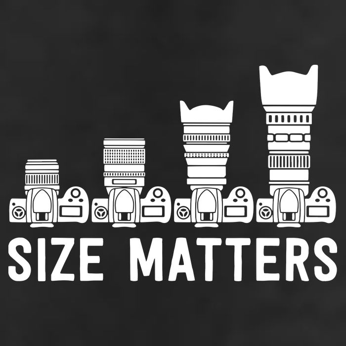 Funny Photography Lens Size Matters Golf Towel
