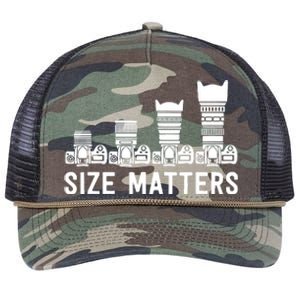 Funny Photography Lens Size Matters Retro Rope Trucker Hat Cap