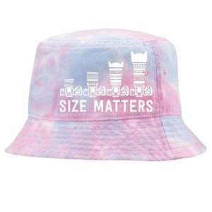 Funny Photography Lens Size Matters Tie-Dyed Bucket Hat