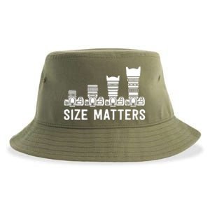 Funny Photography Lens Size Matters Sustainable Bucket Hat