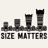Funny Photography Lens Size Matters Poster