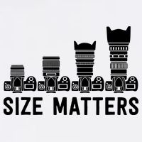 Funny Photography Lens Size Matters Garment-Dyed Sweatshirt