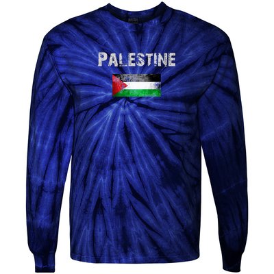 For Palestine Lovers And For Palestinians. Tie-Dye Long Sleeve Shirt