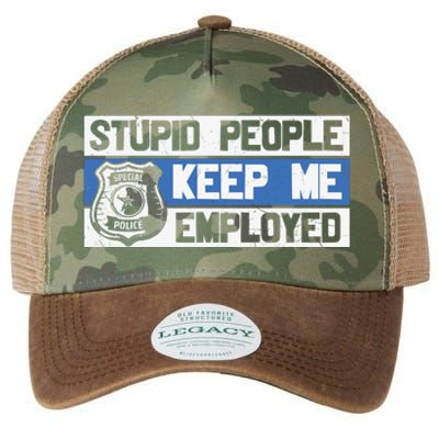 Funny Police Law Enforcement Legacy Tie Dye Trucker Hat