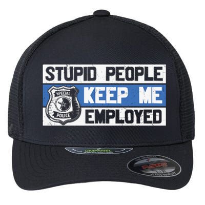 Funny Police Law Enforcement Flexfit Unipanel Trucker Cap