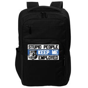 Funny Police Law Enforcement Impact Tech Backpack