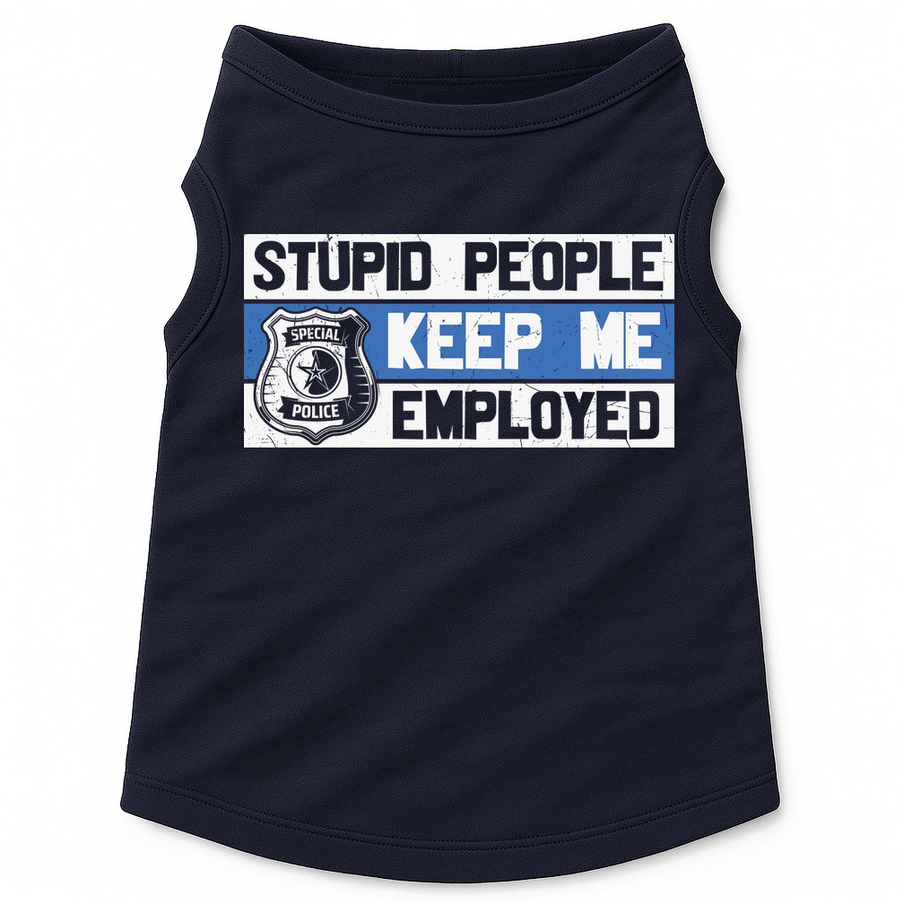 Funny Police Law Enforcement Doggie Tank