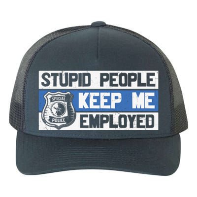 Funny Police Law Enforcement Yupoong Adult 5-Panel Trucker Hat