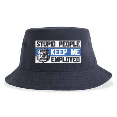 Funny Police Law Enforcement Sustainable Bucket Hat