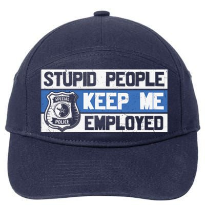 Funny Police Law Enforcement 7-Panel Snapback Hat