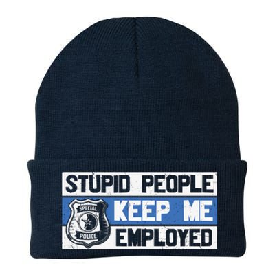 Funny Police Law Enforcement Knit Cap Winter Beanie