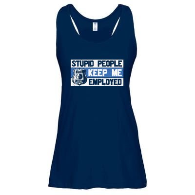 Funny Police Law Enforcement Ladies Essential Flowy Tank