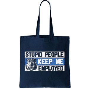 Funny Police Law Enforcement Tote Bag