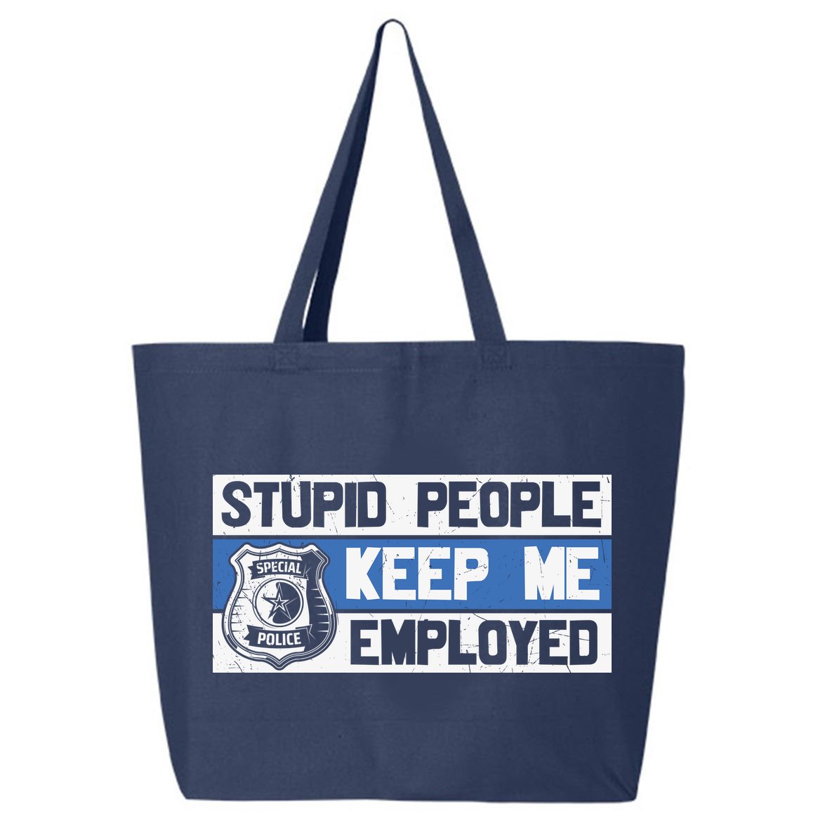 Funny Police Law Enforcement 25L Jumbo Tote