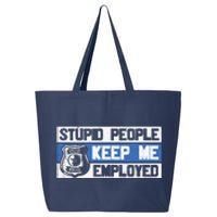 Funny Police Law Enforcement 25L Jumbo Tote