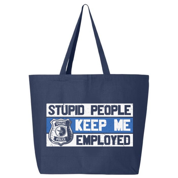 Funny Police Law Enforcement 25L Jumbo Tote