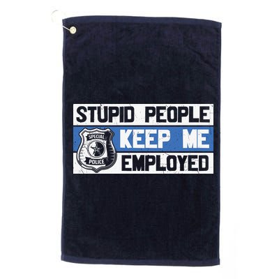 Funny Police Law Enforcement Golf Towel