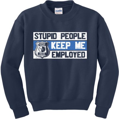 Funny Police Law Enforcement Kids Sweatshirt