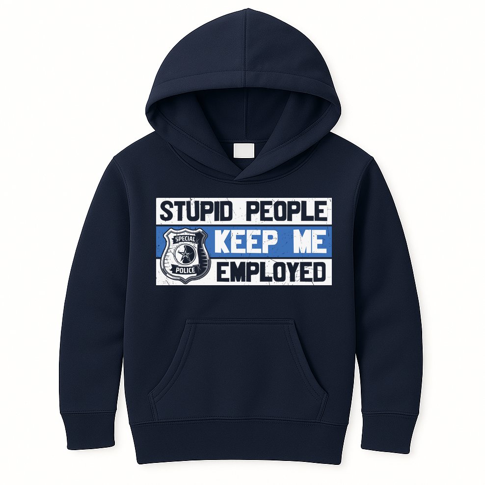Funny Police Law Enforcement Kids Hoodie