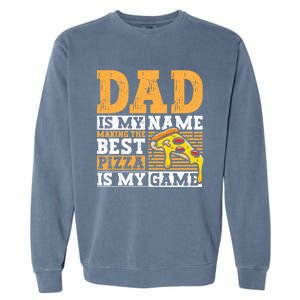 Funny Pizza Lover For Dad Humor For Father's Day Cute Gift Garment-Dyed Sweatshirt