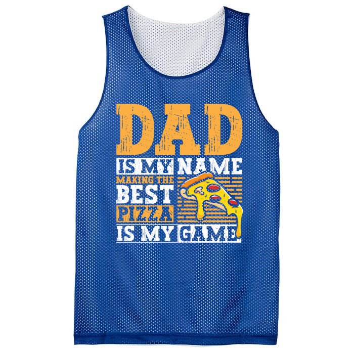 Funny Pizza Lover For Dad Humor For Father's Day Cute Gift Mesh Reversible Basketball Jersey Tank