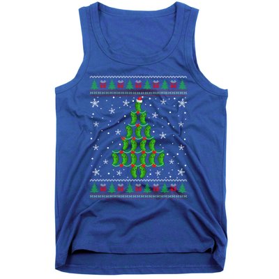 Funny Pickle Lover Santa Pickle Christmas Ugly Tree Xmas Meaningful Gift Tank Top