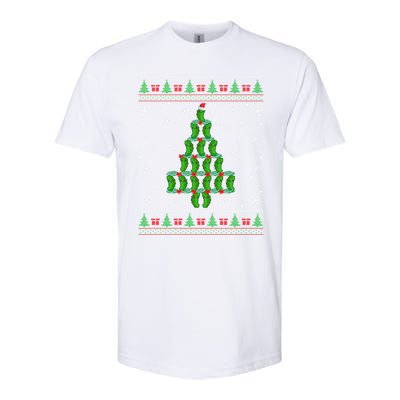 Funny Pickle Lover Santa Pickle Christmas Ugly Tree Xmas Meaningful Gift Softstyle CVC T-Shirt