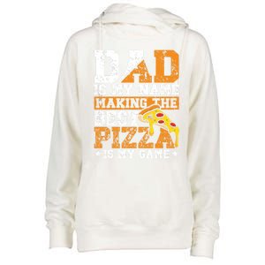 Funny Pizza Lover For Dad Humor For Father's Day Gift Womens Funnel Neck Pullover Hood