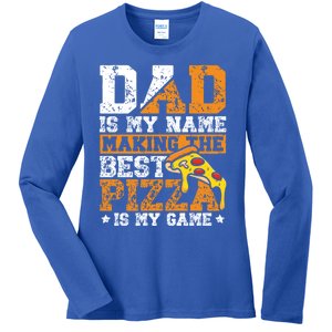 Funny Pizza Lover For Dad Humor For Father's Day Gift Ladies Long Sleeve Shirt