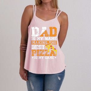 Funny Pizza Lover For Dad Humor For Father's Day Gift Women's Strappy Tank