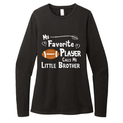 Favorite Player Little Brother Football Womens CVC Long Sleeve Shirt