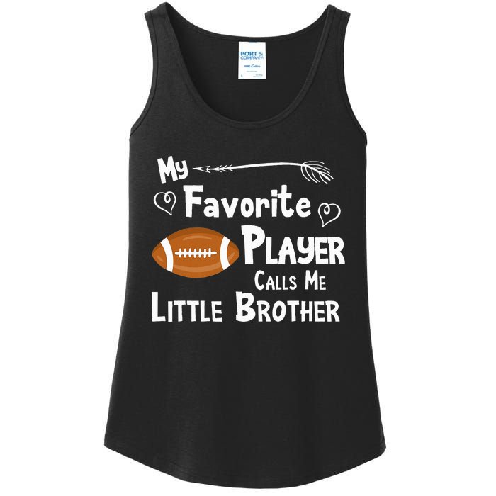 Favorite Player Little Brother Football Ladies Essential Tank