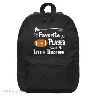 Favorite Player Little Brother Football 16 in Basic Backpack