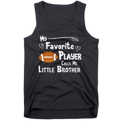 Favorite Player Little Brother Football Tank Top