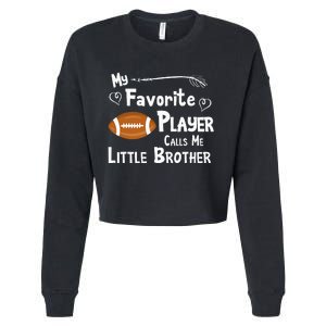 Favorite Player Little Brother Football Cropped Pullover Crew