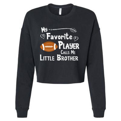 Favorite Player Little Brother Football Cropped Pullover Crew