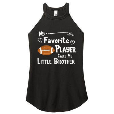 Favorite Player Little Brother Football Women's Perfect Tri Rocker Tank