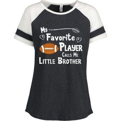 Favorite Player Little Brother Football Enza Ladies Jersey Colorblock Tee