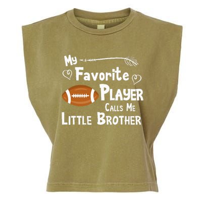 Favorite Player Little Brother Football Garment-Dyed Women's Muscle Tee