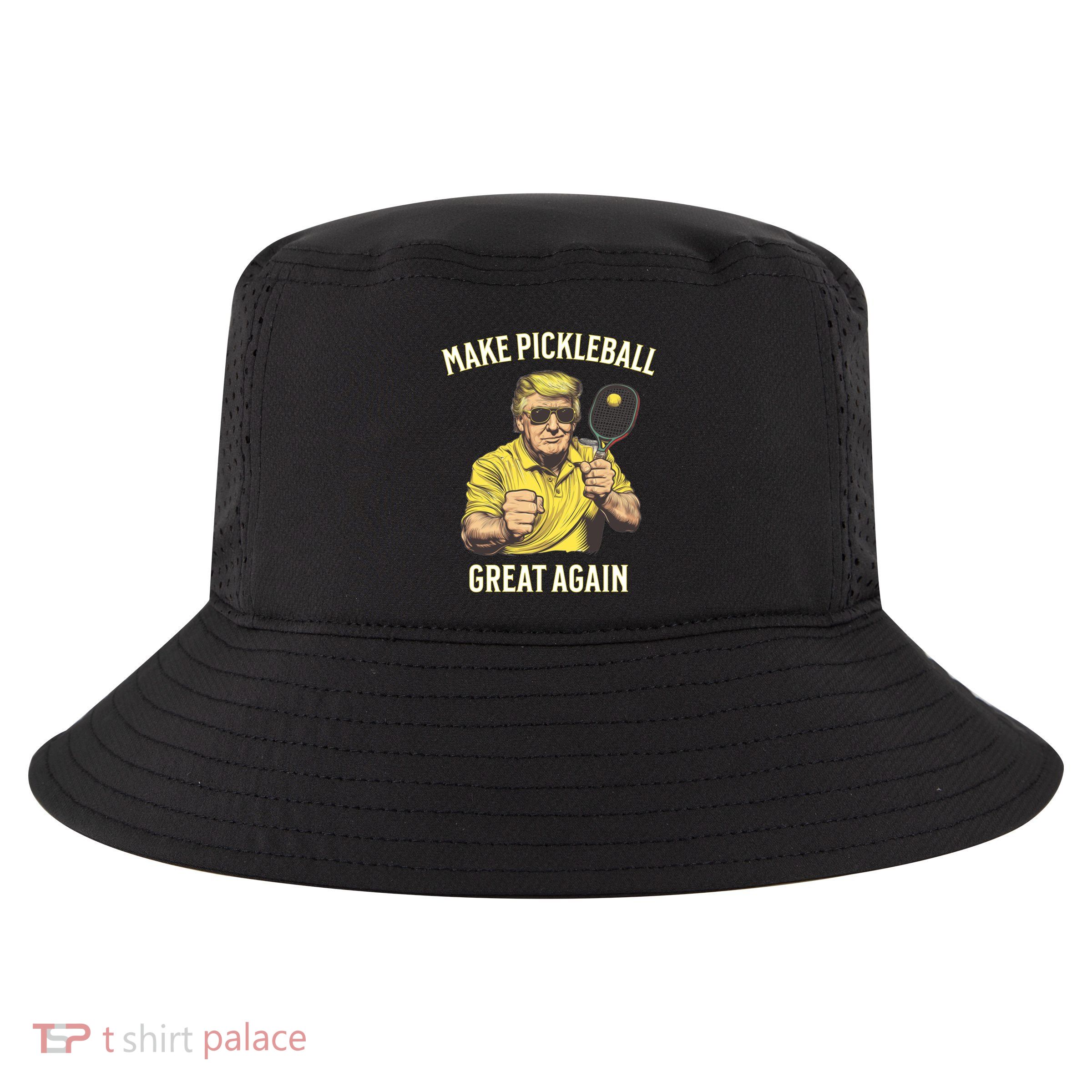 Funny Pickleball Lovers Graphics Pickle Ball Dad Grandad Gift Cool Comfort Performance Bucket Hat
