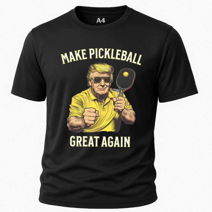 Funny Pickleball Lovers Graphics Pickle Ball Dad Grandad Gift Cooling Performance Crew T-Shirt