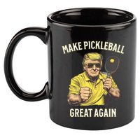 Funny Pickleball Lovers Graphics Pickle Ball Dad Grandad Gift 11oz C Handle Ceramic Mug