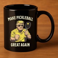 Funny Pickleball Lovers Graphics Pickle Ball Dad Grandad Gift 11oz C Handle Ceramic Mug