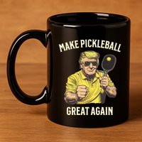 Funny Pickleball Lovers Graphics Pickle Ball Dad Grandad Gift 11oz C Handle Ceramic Mug