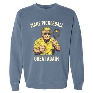 Funny Pickleball Lovers Graphics Pickle Ball Dad Grandad Gift Garment-Dyed Sweatshirt